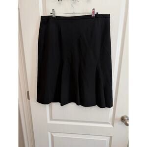 Worthington Works Black A-Line Skirt Size 16